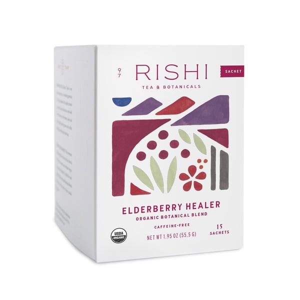 Tea Rishi Tea & Botanicals Elderberry Healer, Tea Sachets hero