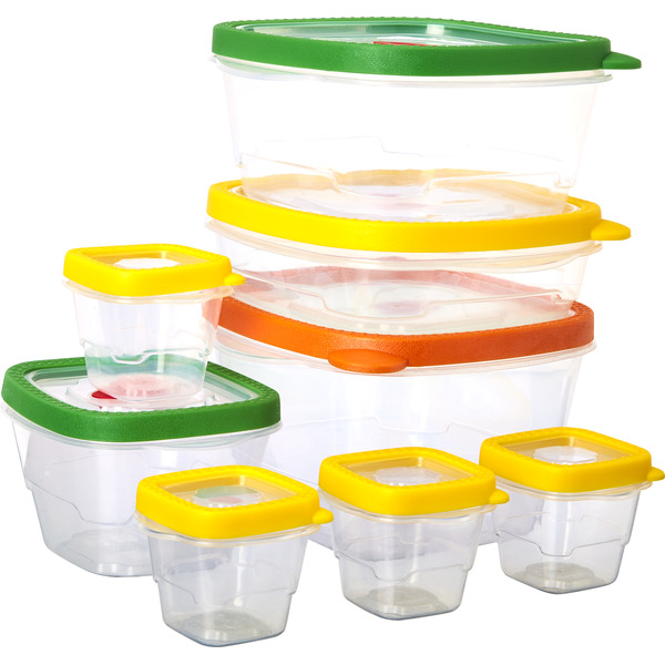 Food Storage GoodCook FlexTrim Food Storage 16-Piece Square Container Set hero