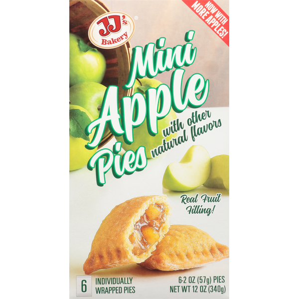 Bakery Desserts JJ's Bakery Pies, Apple, Mini, 6 Pack hero