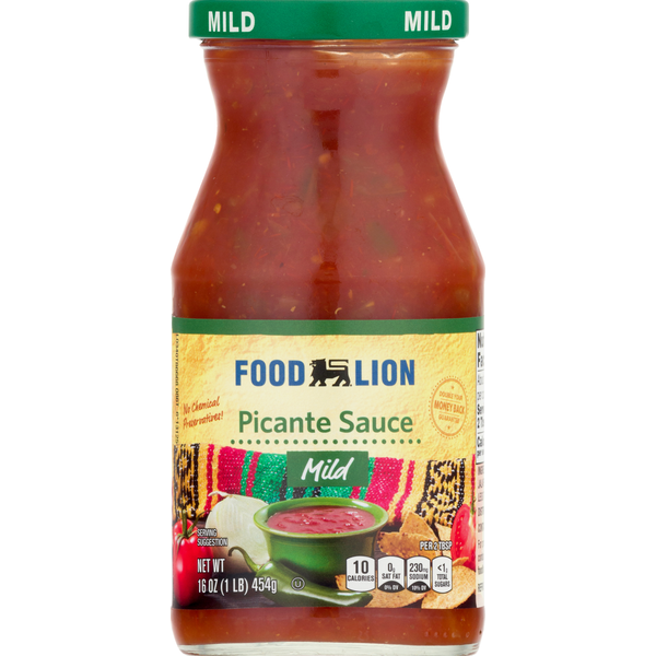 Mexican/Hispanic/Latino Foods Food Lion Picante Sauce, Mild hero