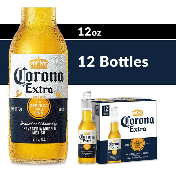 Beer Corona Extra Mexican Lager Import Beer Bottles hero