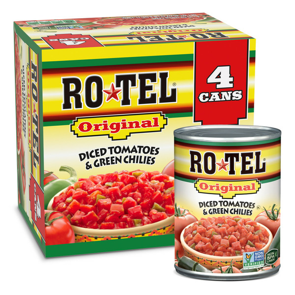 Canned & Jarred Vegetables RO*TEL Original Diced Tomatoes and Green Chilies hero