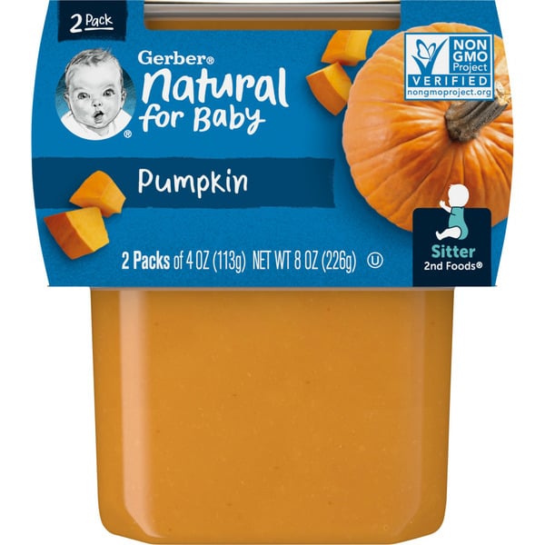 Baby Food & Formula Gerber Baby Food Pumpkin Tubs hero