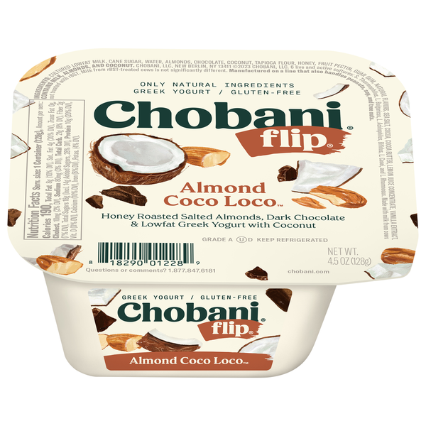 Yogurt Chobani Yogurt, Greek, Almond Coco Loco hero