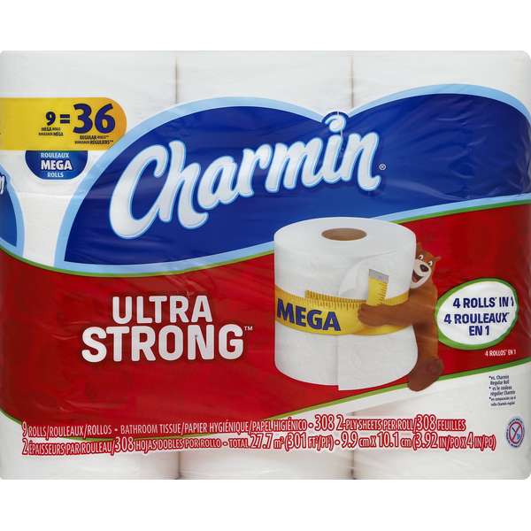 Paper Goods Charmin Ultra Strong Bathroom Tissue, Mega Rolls hero