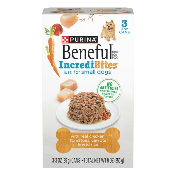 Dog Food & Care Purina Beneful Small Breed Wet Dog Food With Gravy, IncrediBites with Real Chicken hero