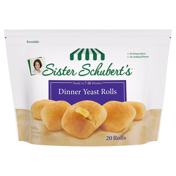 Frozen Breads & Doughs Sister Schubert's Dinner Yeast Rolls hero