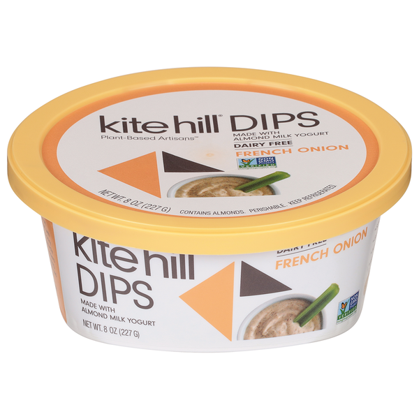 Dairy Alternatives Kite Hill Dips, Dairy Free, French Onion hero