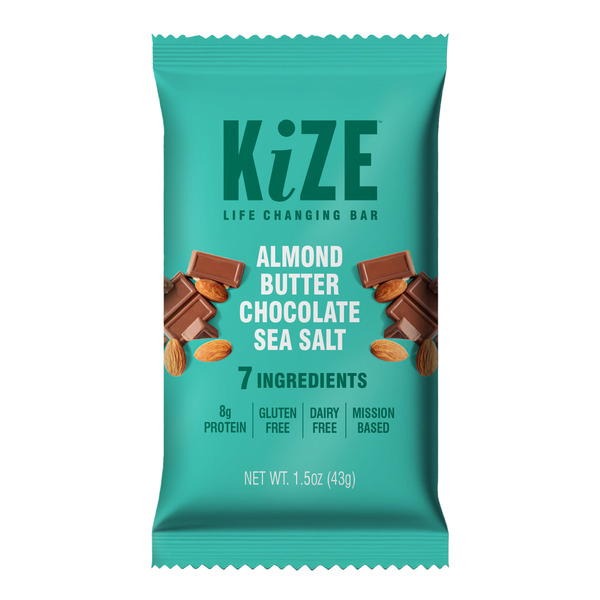 Energy & Granola Bars KiZE Bar Almond Butter Chocolate Sea Salt hero