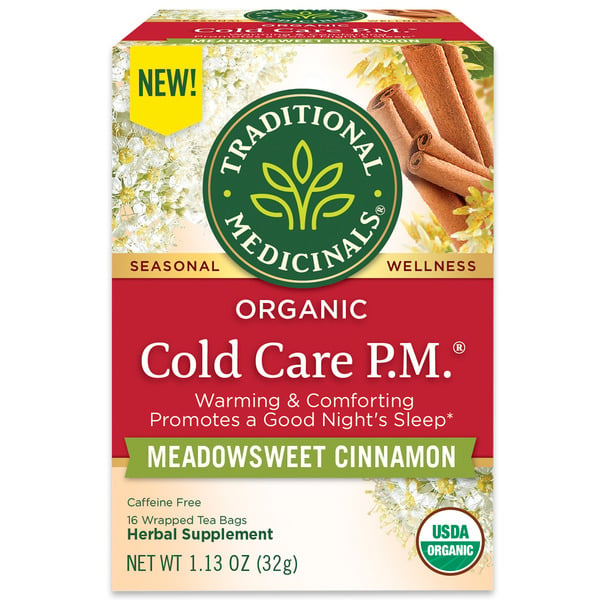 Beverages Traditional Medicinals Organic Cold Care P.M. Tea hero