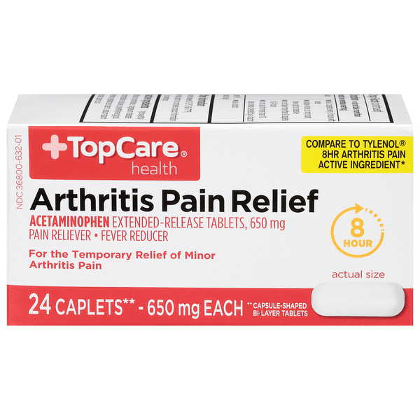 Muscles, Joints & Pain Relief TopCare Arthritis Pain Relief, 650 mg, Caplets hero