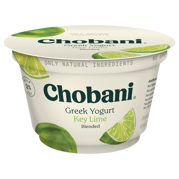 Yogurt Chobani Yogurt, Greek, Low-Fat, Key Lime, Blended hero