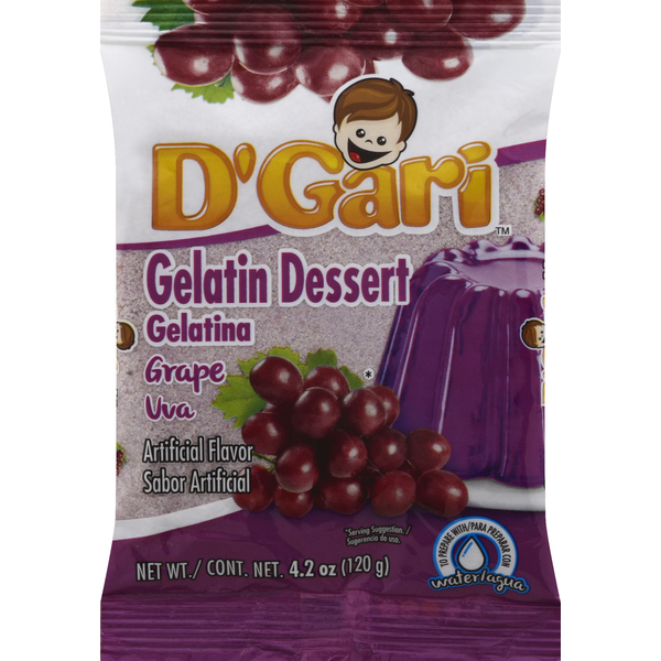 Bakery Desserts D'Gari Gelatin Dessert, Grape hero