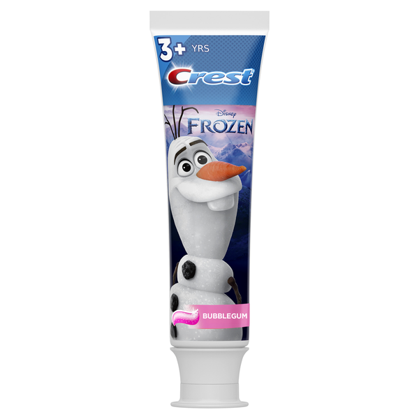 Oral Hygiene Crest Kids Toothpaste with Fluoride, Disney's Frozen, Bubblegum Flavor hero