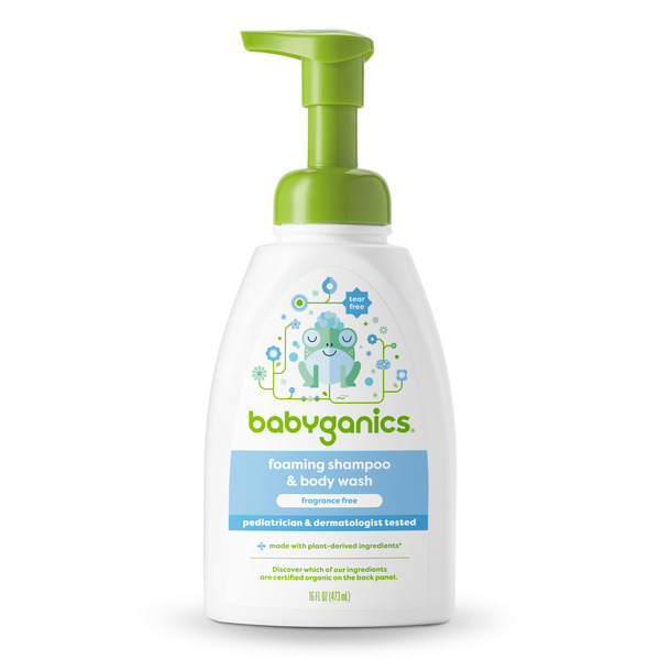 Baby Bath & Body Care Babyganics Baby Shampoo + Body Wash Pump Bottle hero