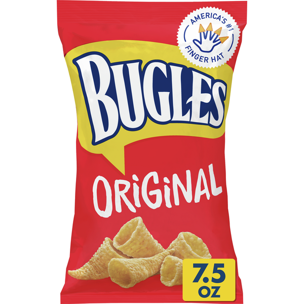 Chips & Pretzels Bugles Crispy Corn Snacks, Original Flavor, Snack Bag hero