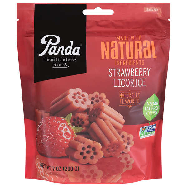 Candy & Chocolate Panda Licorice, Strawberry hero