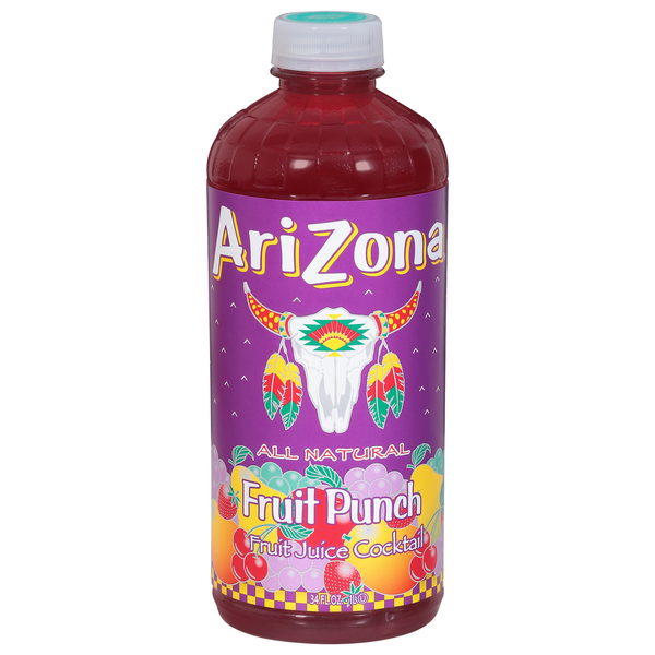 Refrigerated AriZona Fruit Juice Cocktail, Fruit Punch hero