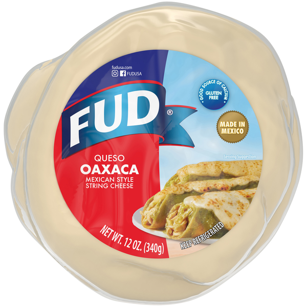 Packaged Cheese FUD Queso Oaxaca Mexican Style String Cheese hero