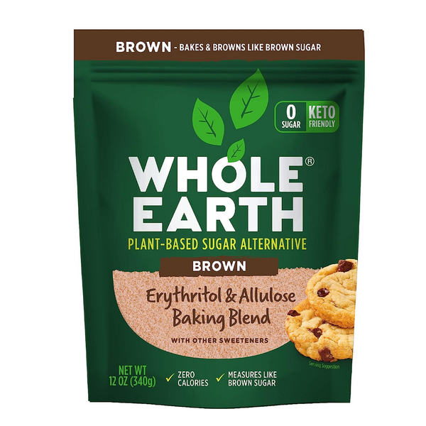 Baking Ingredients Whole Earth Sugar Alternative, Plant-Based, Brown, Allulose Baking Blend hero