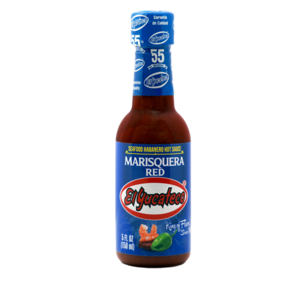 El Yucateco Marisquera Red Hot Sauce hero