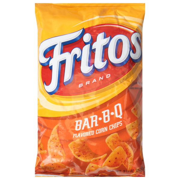 Chips & Pretzels Fritos Corn Chips, Bar B Q hero