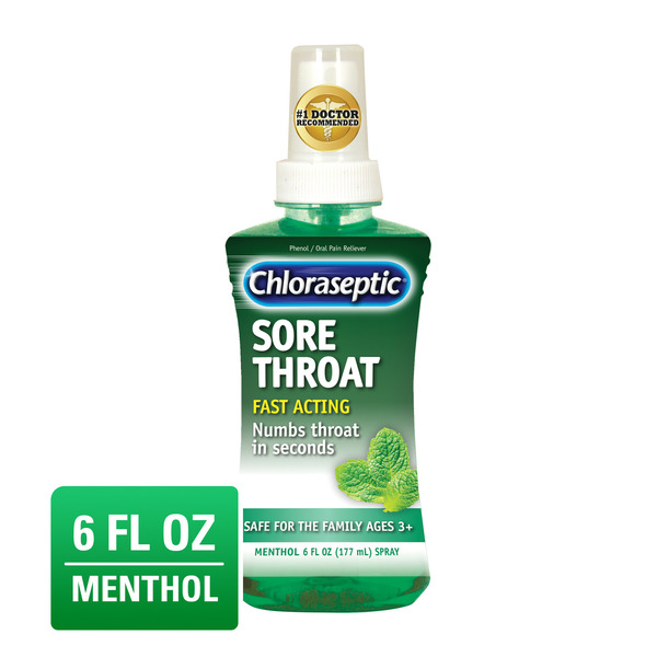 Cold, Flu & Allergy Chloraseptic Sore Throat Spray  Menthol hero