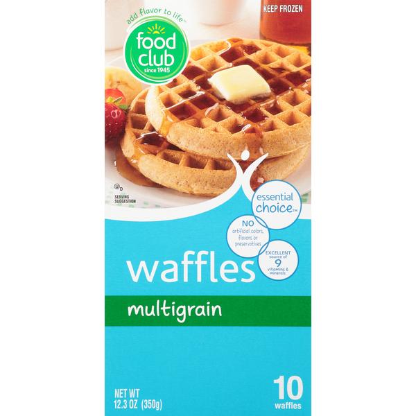 Frozen Breakfast Food Club Waffles, Multigrain hero