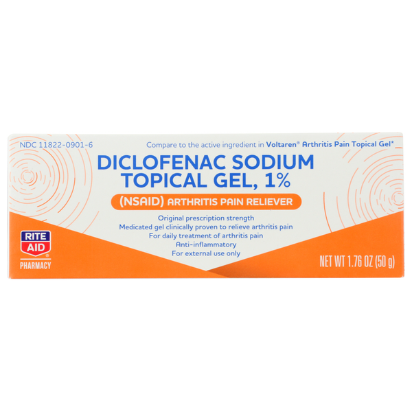 Rite Aid Diclofenac Sodium Topical Gel, 1%, 1. hero