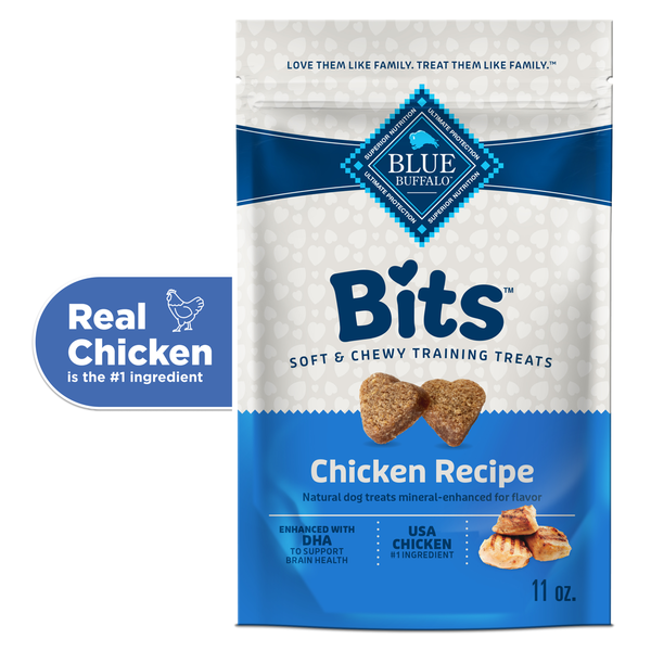 Blue Buffalo BLUE Bits Natural Soft-Moist Training Dog Treats, Chicken Recipe hero