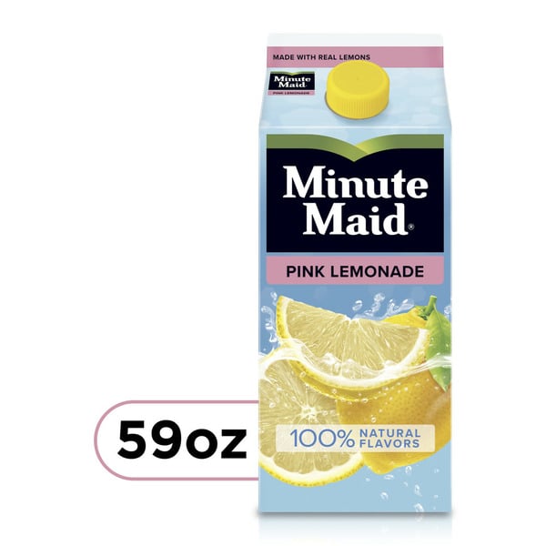 Refrigerated Minute Maid Pink Lemonade, Fruit Drink hero