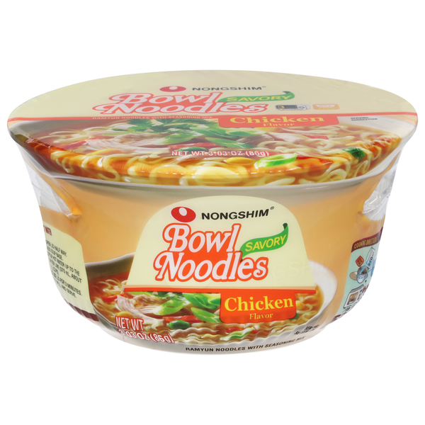 Soup, Broth & Bouillon Nongshim Bowl Noodles, Savory, Chicken Flavor hero