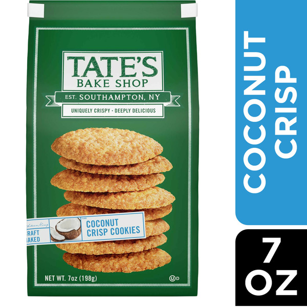 Cookies & Cakes Tate's Bake Shop Coconut Crisp Cookies hero