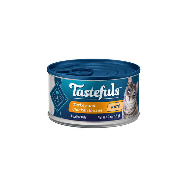 Cat Food Blue Buffalo Tastefuls Natural Pate Wet Cat Food, Turkey & Chicken Entrée hero