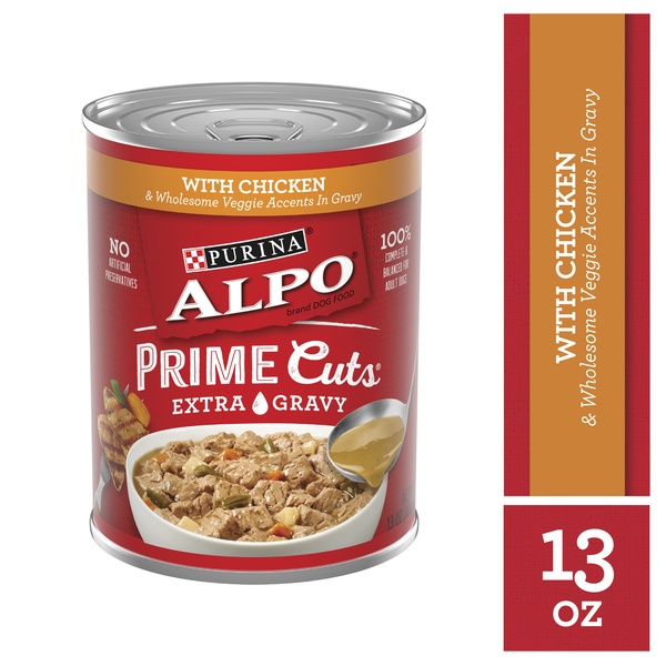 Purina Gravy Wet Dog Food, Prime Cuts With Chicken hero