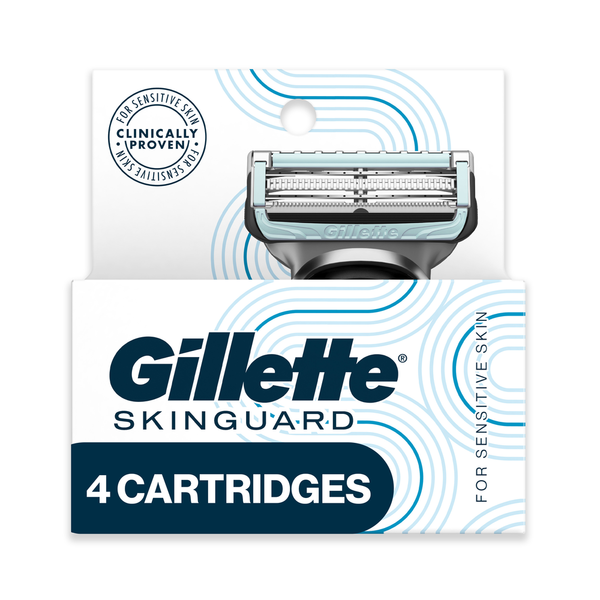 Shave Needs Gillette SkinGuard Men's Razor Blades, 4 Blade Refills hero