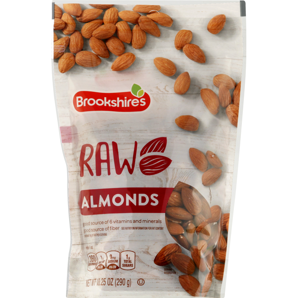 Nuts, Seeds & Dried Fruit Brookshire's Almonds, Raw hero