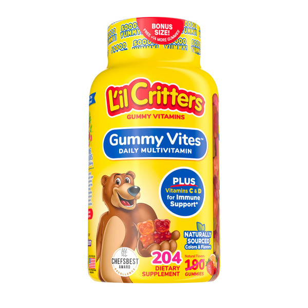 vitafusion L'Il Critters Gummy Vites Daily Kids Gummy Multivitamin: Vitamins C hero