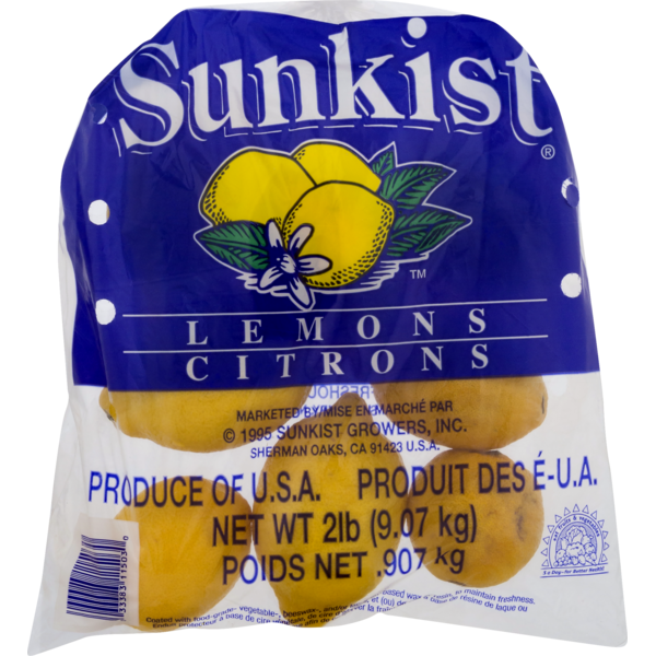 Fresh Fruits Bag of Lemons hero