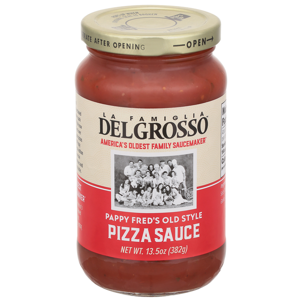 Pasta Sauce DelGrosso Pizza Sauce, Pappy Fred's Old Style hero