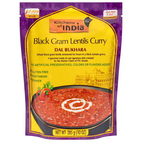 Indian Foods Kitchens of India Dal Bukhara, Black Gram Lentils Curry, Mild hero