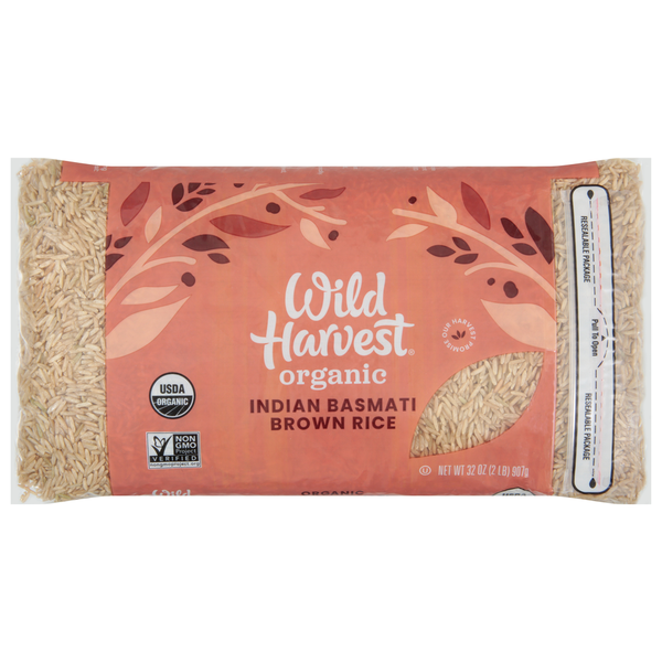 Grains, Rice & Dried Goods Wild Harvest Rice, Organic, Brown, Indian Basmati hero