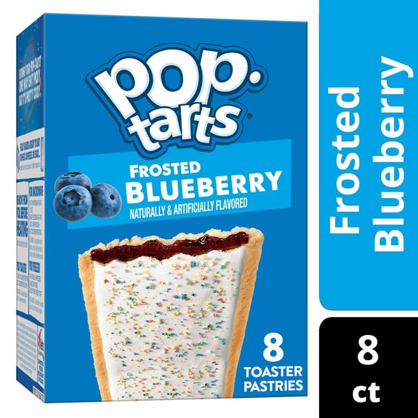 Breakfast Bakery Pop-Tarts Toaster Pastries, Breakfast Foods, Kids Snacks, Frosted Blueberry hero