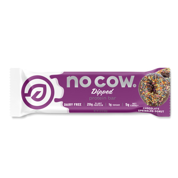 Protein, Energy & Granola Bars No Cow Dipped Protein Bar, Chocolate Sprinkled Donut hero