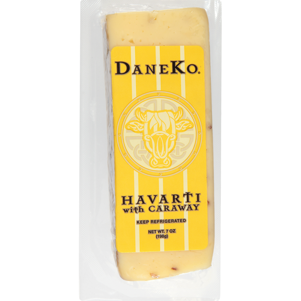 Specialty Cheeses DaneKo Cheese, Havarti with Caraway hero