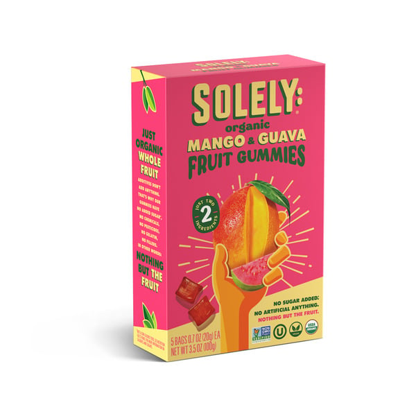 Solely: Whole Fruit Gummies Mango & Guava, Organic, Multipack hero