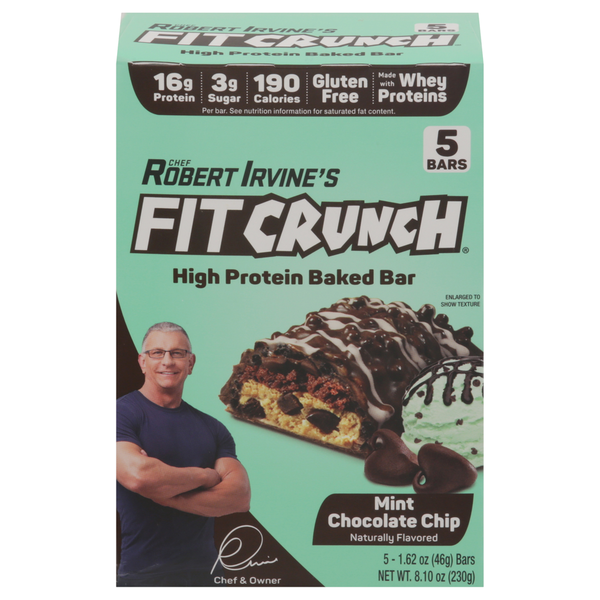 Energy & Granola Bars FitCrunch Baked Bar, High Protein, Mint Chocolate Chip hero