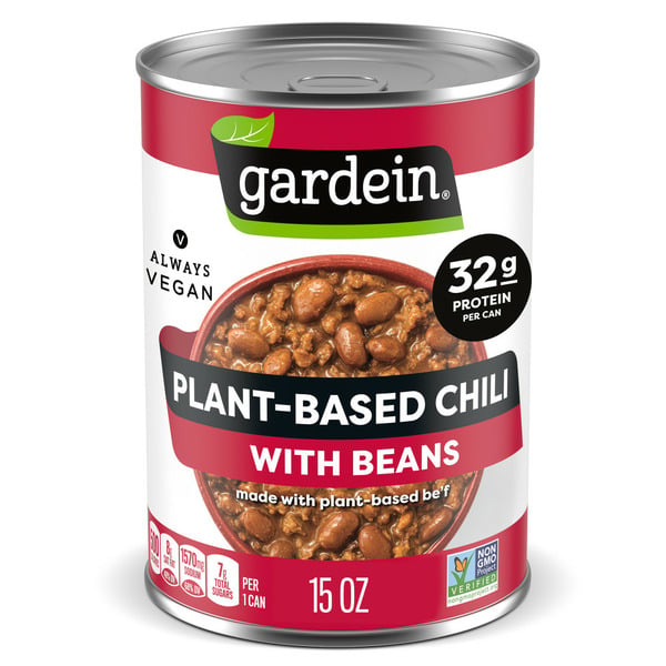 Soup, Broth & Bouillon Gardein Vegan Plant-Based Chili With Beans hero