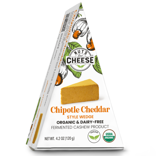 Specialty Cheeses Nuts For Cheese Chipotle Cheddar, Organic & Dairy-Free Cheese hero