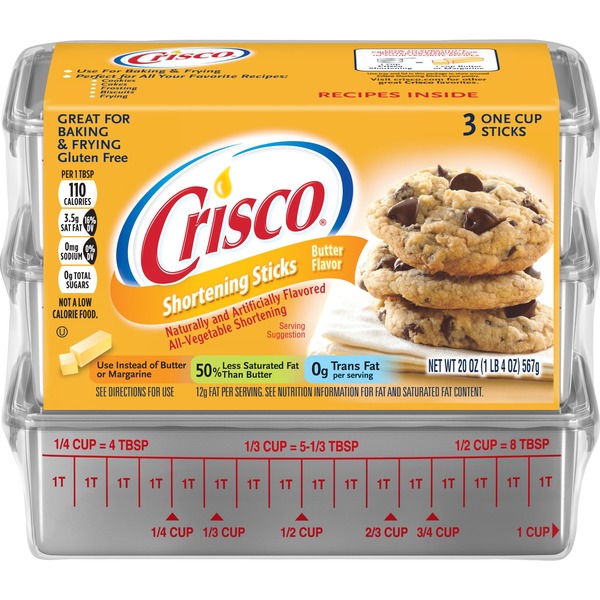 Baking Ingredients Crisco Butter Flavor All‑Vegetable Shortening hero